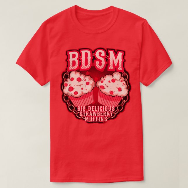 Camiseta Big Delicious Strawberry Muffins (Diseño del anverso)