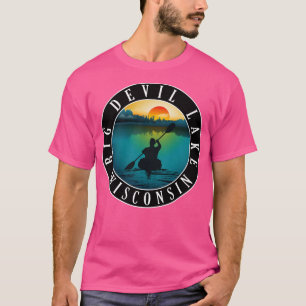 Camiseta Big Devil Lake Wisconsin Kayaking