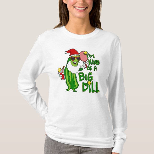 Camiseta Big Dill Pickleball Santa (Anverso)