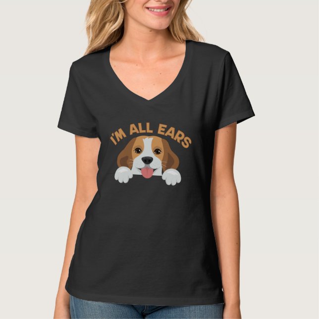 Camiseta Big Ears Beagle Dog Im All Ears House Animals Ears (Anverso)