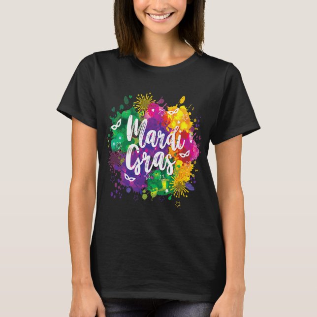 Camiseta Big Easy Vibes Mardi Gras Fat Tuesday New Orleans  (Anverso)
