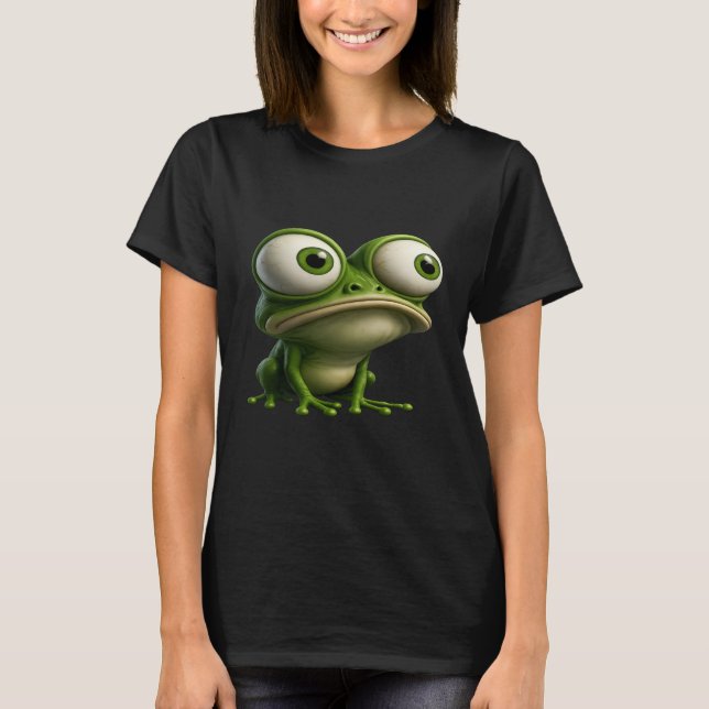 Camiseta Big-Eyed Cartoon Frog (Anverso)