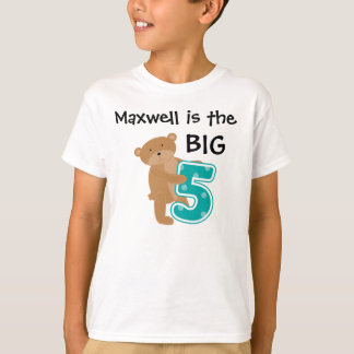 Camiseta Big FiveCustomizable Birthday