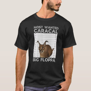 Camiseta Big Floppa Buscado Gato Caracal Meme