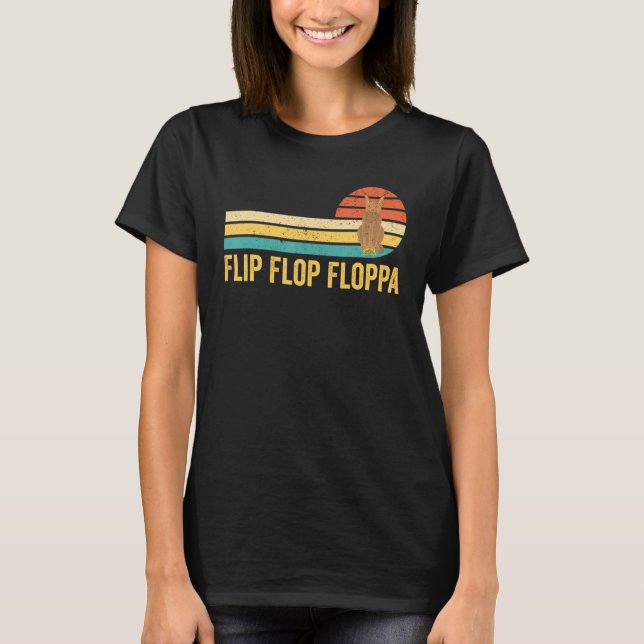Camiseta Big Floppa Caracal Cat Meme Retro Flip Flop Floppa (Anverso)