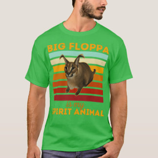 Camiseta Big Floppa Is My Spirit Animal, Big Meme Caracal C