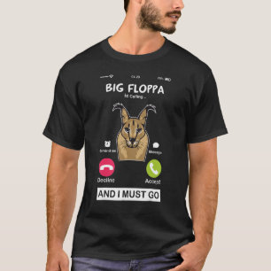 Camiseta Big Floppa llama Caracal Gran Gato Meme Cat Fl