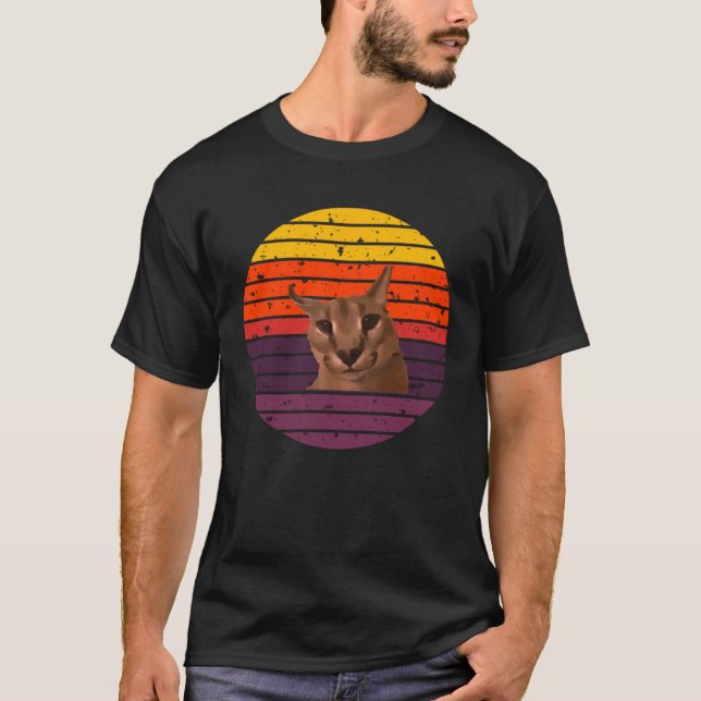 Camiseta Big Floppa Meme Cute AKA Gregory  ears  1 (Anverso)