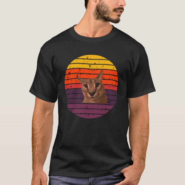 Camiseta Big Floppa Meme Cute AKA Gregory ears 1 (Anverso)