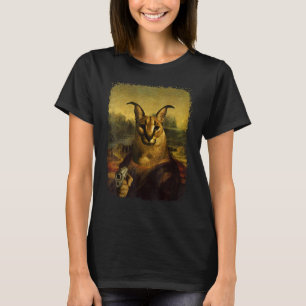 Camiseta Big Floppa Meme Cute Caracal Cat con pistola