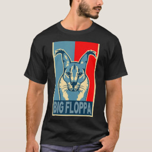 Camiseta Big Floppa Meme Cute Caracal Cat retro vintage