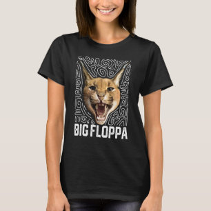 Camiseta Big Floppa Meme Cute Caracal Cat retro vintage