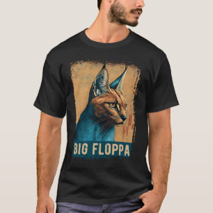 Camiseta Big Floppa Para Meme Infantil Gato Caracal Lindo V