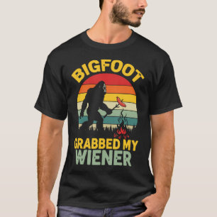 Camiseta Big Foot Agarró Mi Wiener Divertido Sasquatch Para