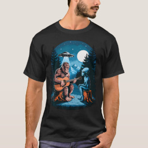 Camiseta Big Foot Alien Divertido Nave Espacial Big Foot Sa