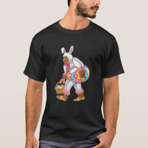 Camiseta Big-Foot Carring Eggs Easter Happy 2022 Easter Day