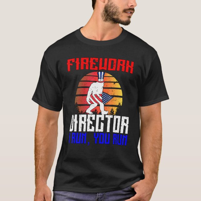 Camiseta Big Foot Firework Director Tee Perfect 4 De Julio (Anverso)
