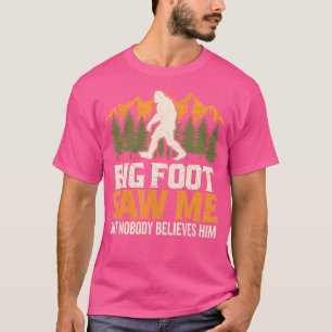 Camiseta Big Foot Me Vio Sasquatch Camping Adventu