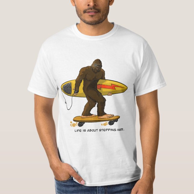 Camiseta Big foot surfer (Anverso)