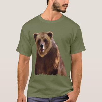 Camiseta Big Grizzly Bear Wildlife Art Gift
