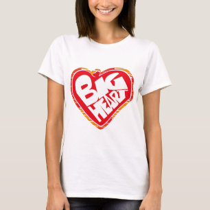Camiseta Big heart/Corazon Grande love by Masanser pixelat