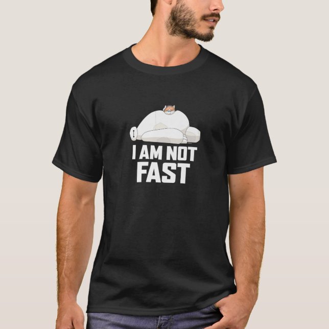 Camiseta Big Hero 6 I Am Not Fast Premium  (Anverso)