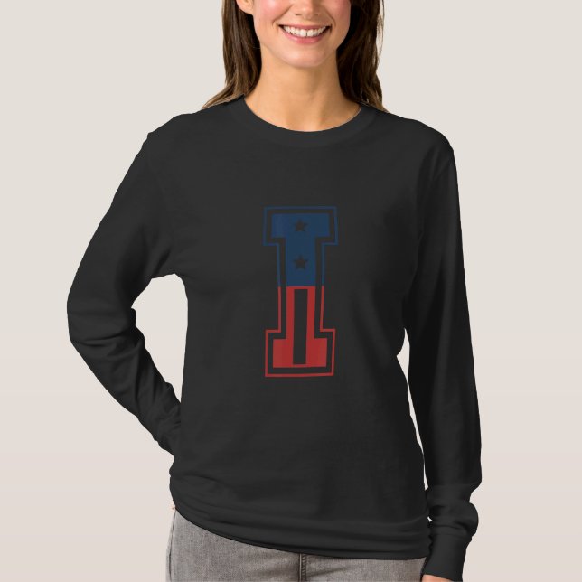 Camiseta Big letter I (Anverso)