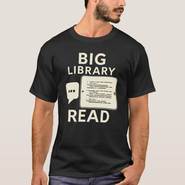 Camiseta Big Library Read - Digital Reading & E-Reader