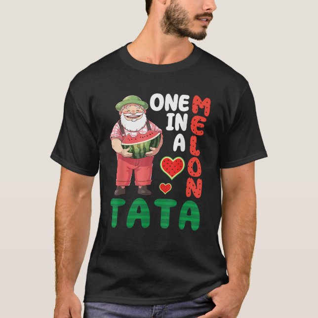 Camiseta Big Man Eating Watermelon One In A Melon Tata Gran (Anverso)