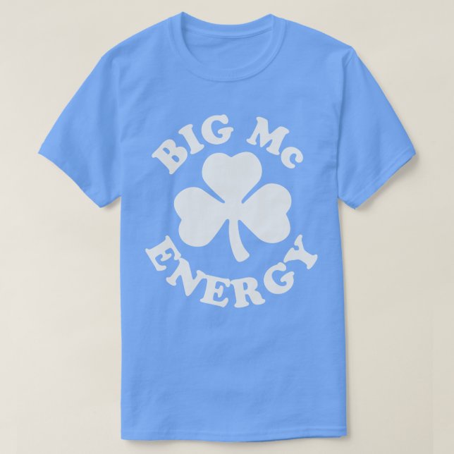 Camiseta Big Mc Energy St Patricks Day Irlanda Last Names S (Diseño del anverso)