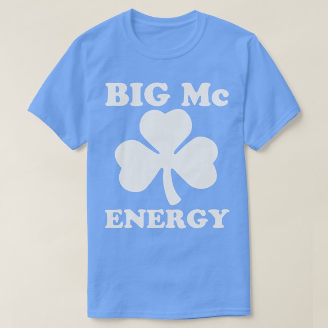 Camiseta Big Mc Energy St Patricks Day Irlanda Last Names S (Diseño del anverso)