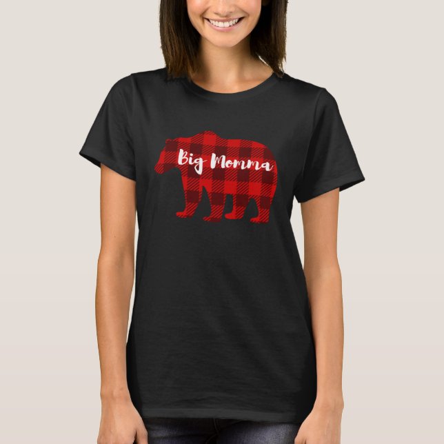 Camiseta Big Momma Bear Outfit Women  Grandparent Family Ma (Anverso)