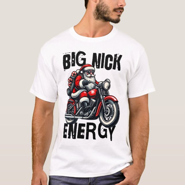 Camiseta Big Nick Energy - Diseño divertido de Navidades co (Anverso)