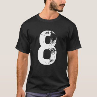 Camiseta Big Number 8 For 8Th Birthday Eight Years Old Sinc