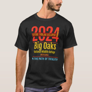 Camiseta Big Oaks Refugia Indiana en eclipse solar total 20