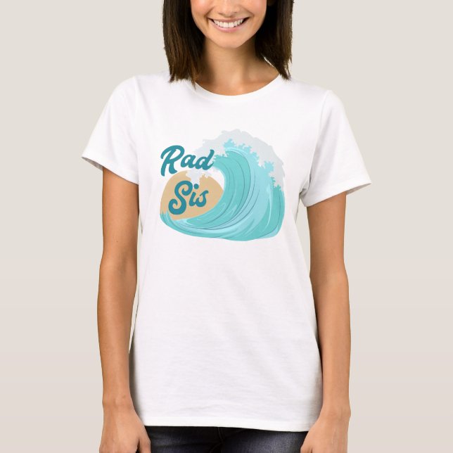Camiseta Big One Wave Birthday Rad Sis (Anverso)