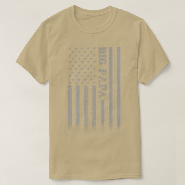 Camiseta Big Papa American Flag  (Diseño del anverso)