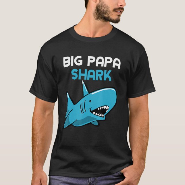 Camiseta Big Papa Shark  Family (Anverso)