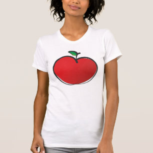 Camiseta Big Red Apple Drawing