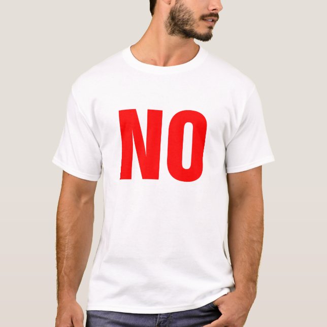 Camiseta Big Red NO (Anverso)