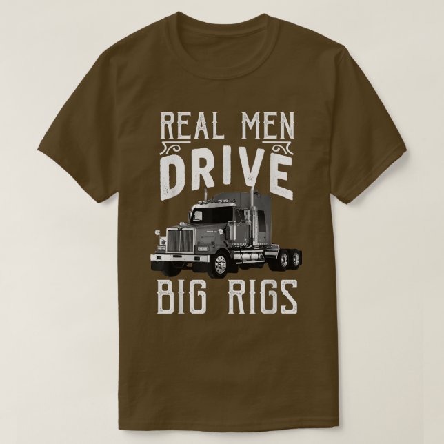 Camiseta Big Rigs Trucker & Truck Driver Tees  (Diseño del anverso)