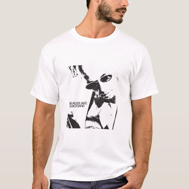 Camiseta Big Rude Jake Black & White Quicksand Tee (Anverso)