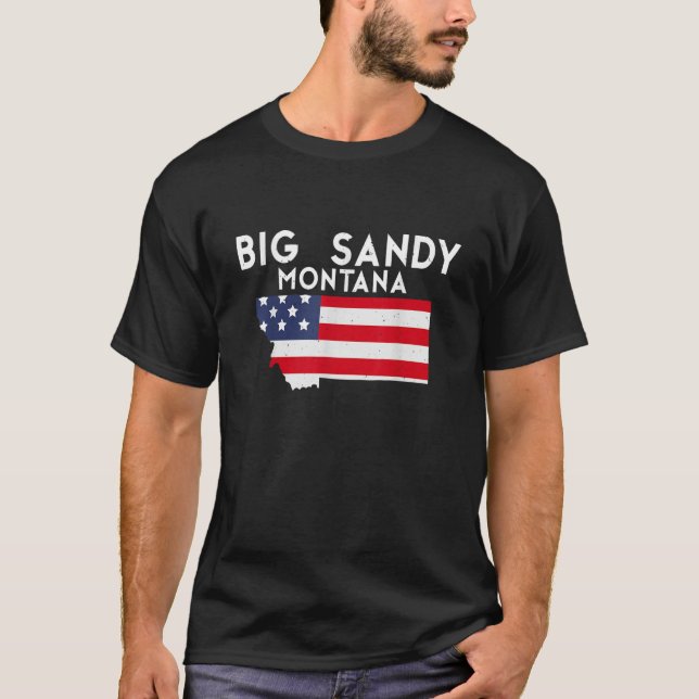 Camiseta Big Sandy Montana Estados Unidos de América Viaja  (Anverso)