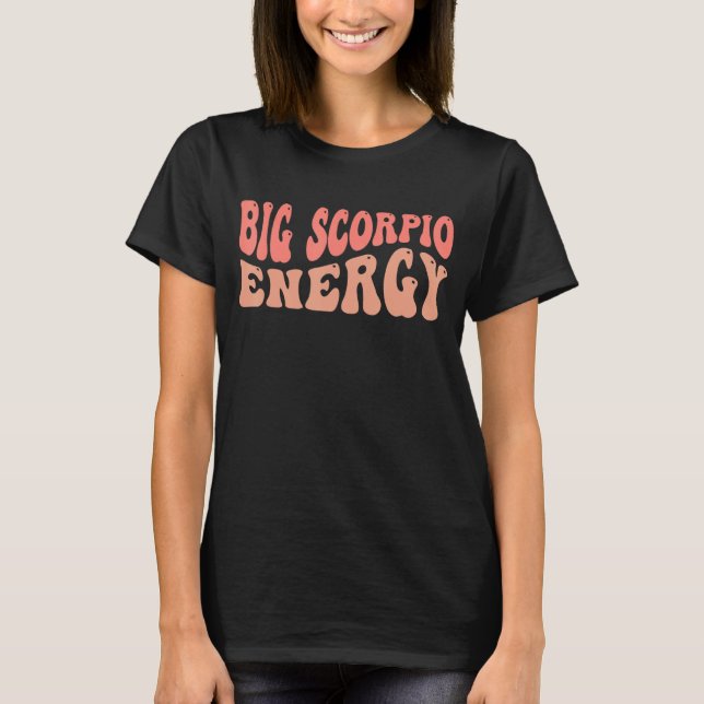 Camiseta Big Scorpio Energy Zodiac (Anverso)