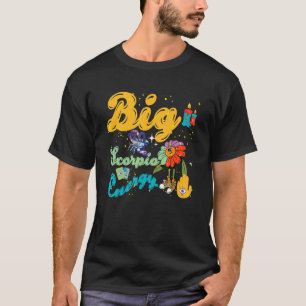 Camiseta Big Scorpio Energys Vintage Zodiac Astrología Flor