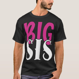 Camiseta Big Sis BFF Matching Girls Night Sleepover 