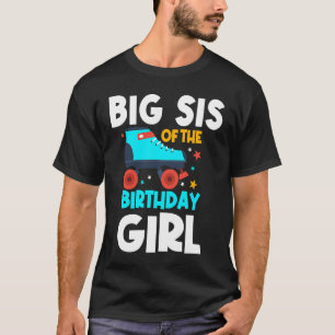 Camiseta Big Sis of the Birthday Chica Roller Skating Bday