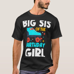 Camiseta Big Sis of the Birthday Chica Roller Skating Bday
