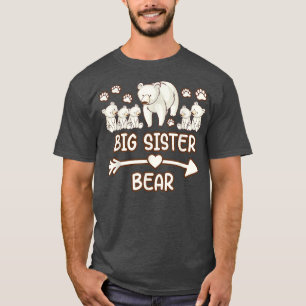 Camiseta big sister bear 5 cubs t shirt, big sister bear sh
