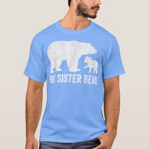 Camiseta Big Sister Bear Shirts, Funny One Cub Sibling Sis 